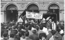 Manifestazione nazionale dei lavoratori metalmeccanici per il contratto - Distribuzione di viveri_1969